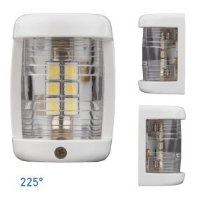 Navigációs fény FEHÉR 225° - fehér burkolat 60x43x34