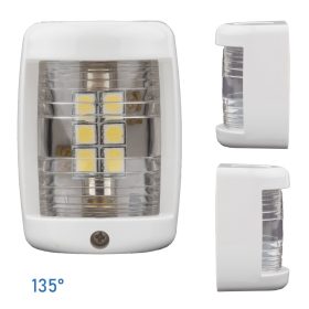 Navigációs fény FEHÉR 135° - fehér burkolat 60x43x34