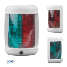   Navigációs fény PIROS/ZÖLD  225° - fehér burkolat 60x43x34