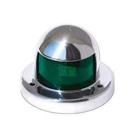 Navigációs fény ZÖLD 112,5° LED Inox