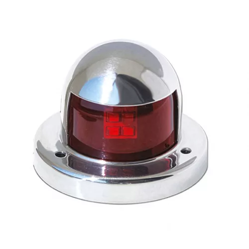 Navigációs fény PIROS 112,5° LED Inox