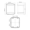 Navigációs fény FEHÉR  135° - fekete burkolat 66,5x58,8x78,9 mm SEAFLO