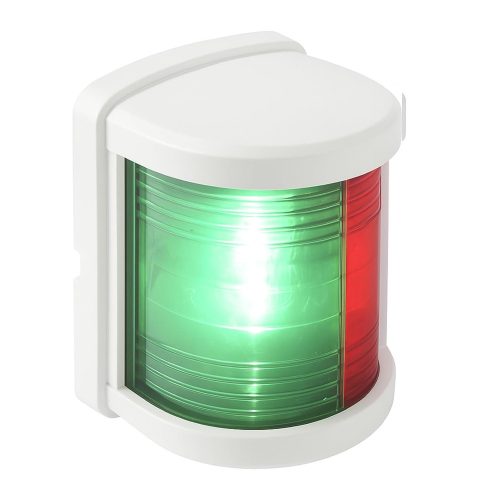 Navigációs fény PIROS/ZÖLD 225° - fehér burkolat 66,5x58,8x78,9 mm SEAFLO