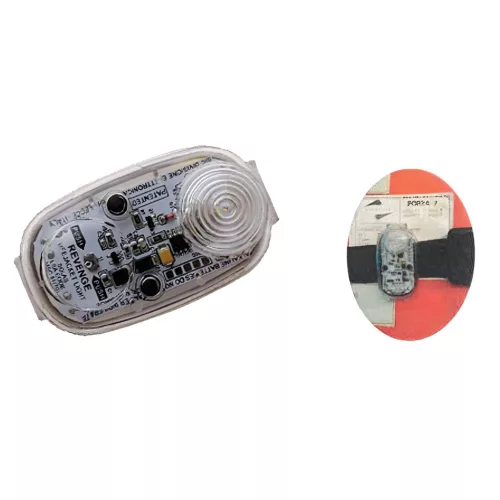 Jelzőfény mentőmellényre automata LED