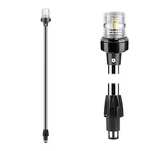 Körfény 360° LED kivehető 60 cm fekete SEAFLO