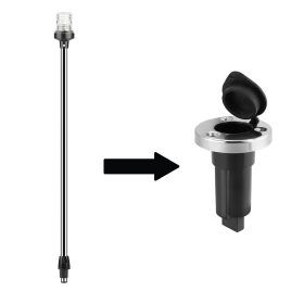 Körfény 360° LED kivehető 60 cm fekete SEAFLO