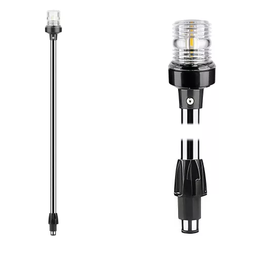 Körfény 360° LED kivehető 90 cm fekete SEAFLO