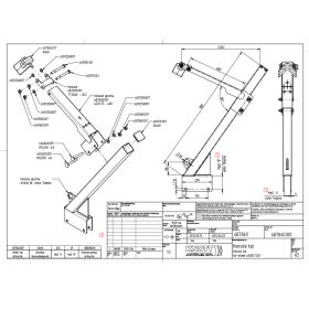 Csörlő tartókonzol 60 x 60 mm KNOTT 