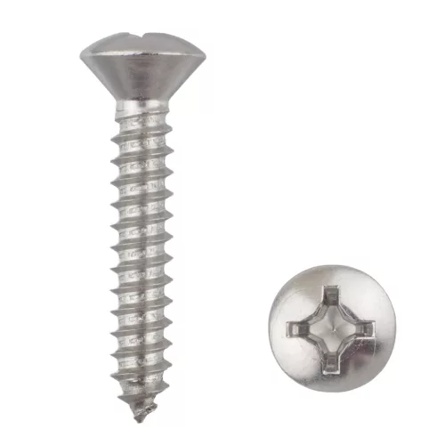 Lencsefejű csavar 5,5x32 Phillips inox