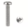 D fejű csavar M4x20 Phillips inox
