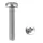 D fejű csavar M4x20 Phillips inox