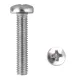 D fejű csavar M4x20 Phillips inox