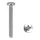 D fejű csavar M4x30 Phillips inox
