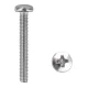 D fejű csavar M4x30 Phillips inox