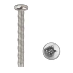 D fejű csavar M4x40 Phillips inox