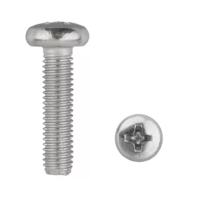 D fejű csavar M5x20 Phillips inox
