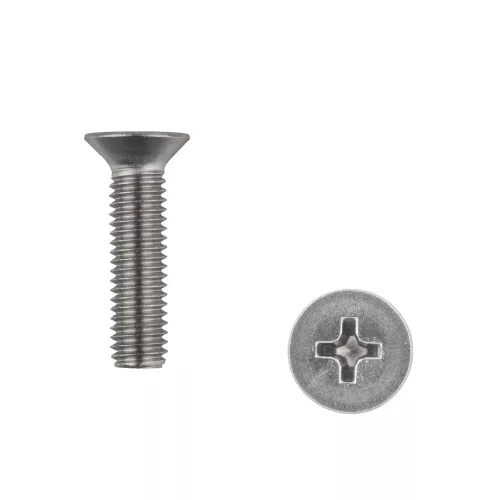 Süllyesztett fejű csavar M5x20 Phillips inox