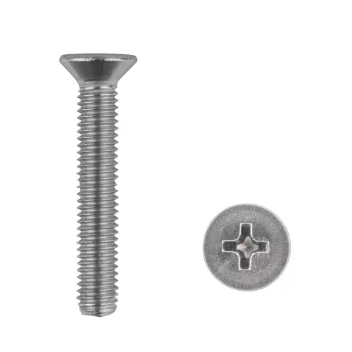 Süllyesztett fejű csavar M5x30 Phillips inox