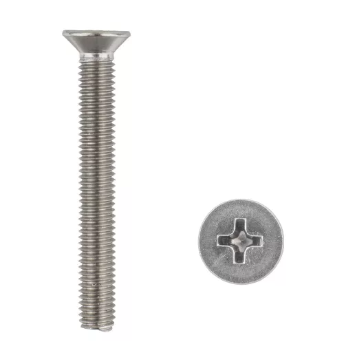 Süllyesztett fejű csavar M5x40 Phillips inox