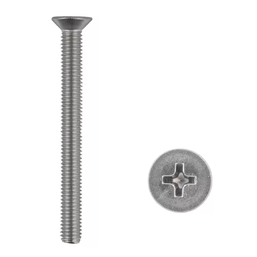 Süllyesztett fejű csavar M5x50 Phillips inox