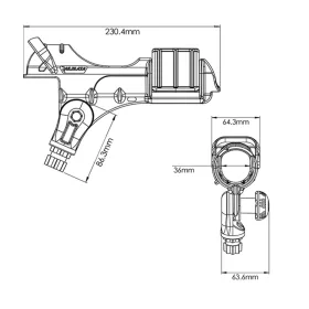 Rod-Holder-II-feher-StarPort-nelkul-RAILBLAZA