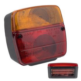   Hátsólámpa rendszámtábla világítással 105x105 mm AJ.BA - 3 izzós