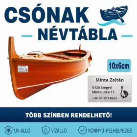 Csónak névtábla