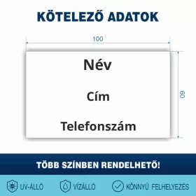 Csónak névtábla