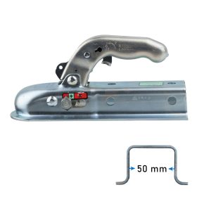 Utánfutó kapcsolófej szögletes 50mm 1,4t 27cm