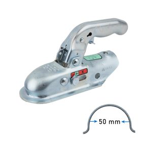 Utánfutó kapcsolófej kerek 50mm 1,4t 21cm