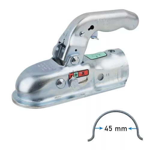 Utánfutó kapcsolófej kerek 45mm 2t 21cm