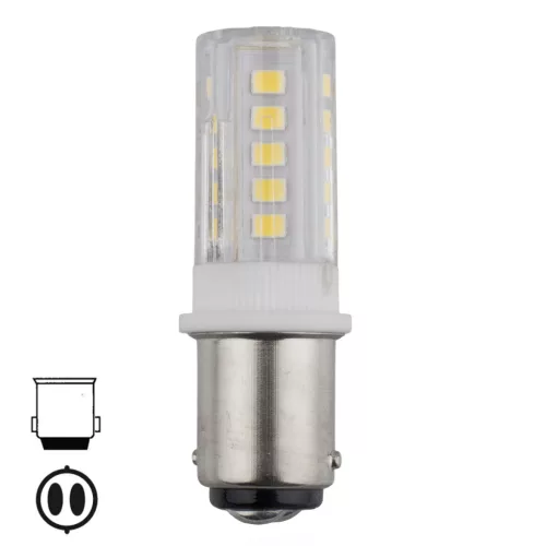 Izzó LED kétpólusú BA 15d 12-24V 3W-350 lumen