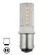 Izzó LED kétpólusú BA 15d 12-24V 3W-350 lumen