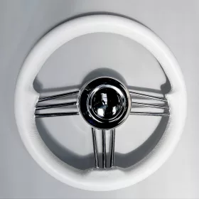   Kormány 3 küllős fém fehér Ø350 mm T14 SAVORETTI - OUTLET