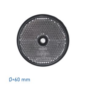 Fényvisszaverő prizma kerek fehér 60 mm