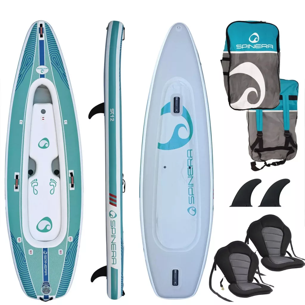Spinera SUP-KAYAK SK12 – felfújható SUP-kajak (3 az 1-ben, 2 személyes)