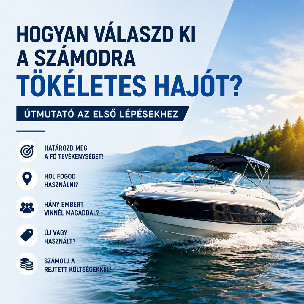 Hogyan válaszd ki a számodra tökéletes hajót? – Útmutató az első lépésekhez