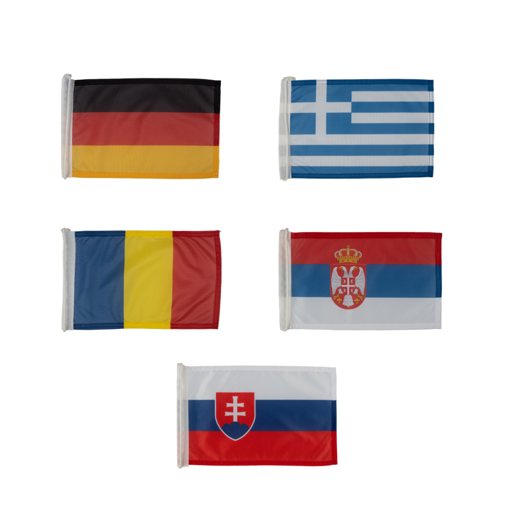 Nemzetközi lobogó 20×30 cm kötözővel - zászló