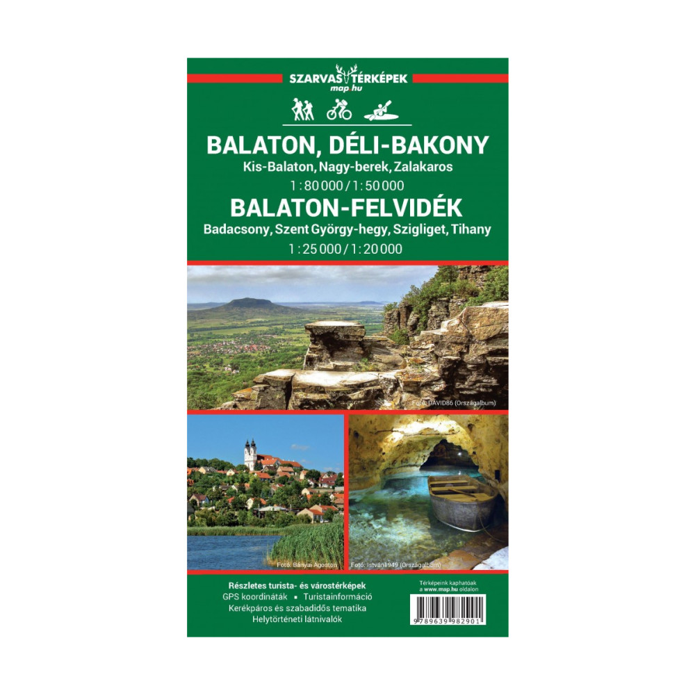 Balaton és Balaton-felvidék turistatérkép