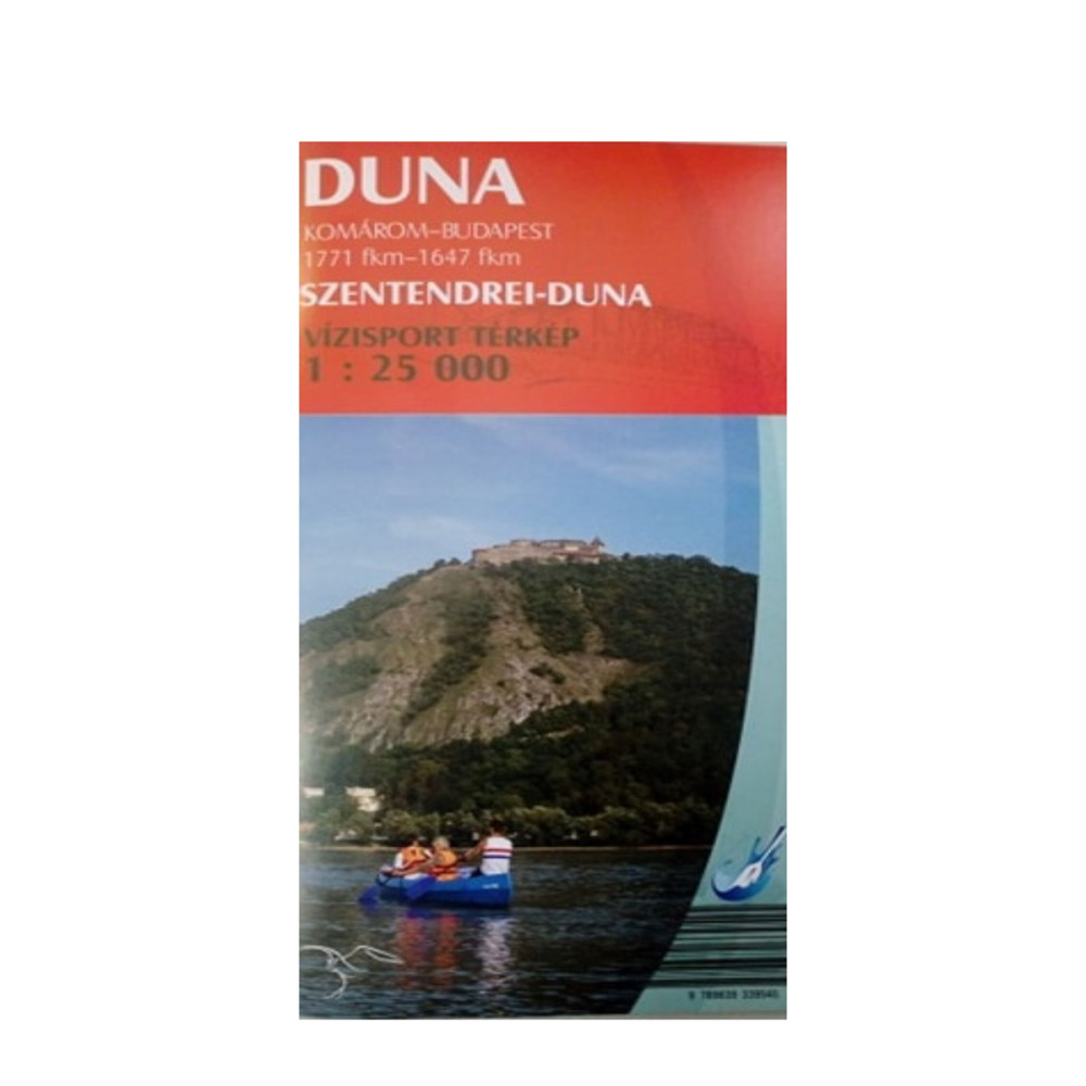 Duna II.: Komárom-Budapest Szentendrei-Duna vízisport térkép