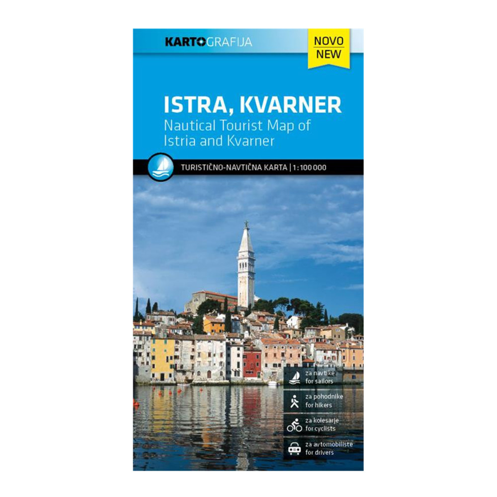 Isztria, Kvarner-öböl 1:100000 turisztikai és hajózási térkép