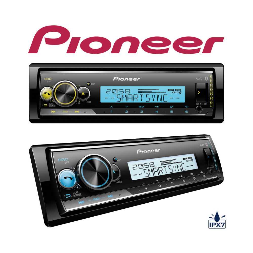 Pioneer MVH-MS510BT Bluetooth/USB hajós fejegység